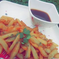 A picture of French fries.