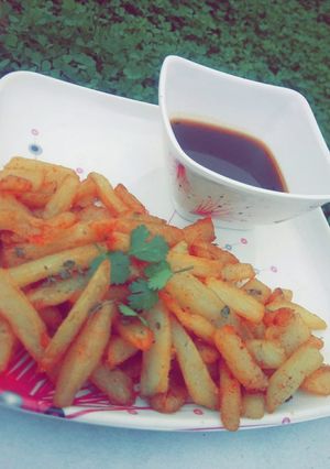 A picture of French fries.
