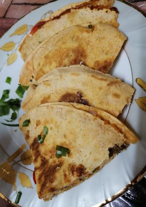 A picture of Chicken Quesadillas.
