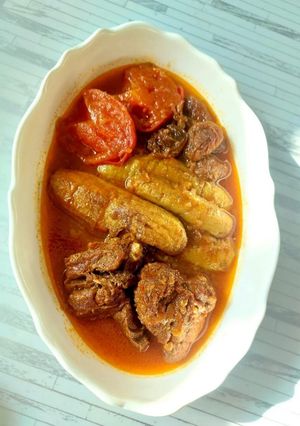 عکسی از دستور خورشت کدو سبز