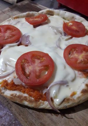 Una foto de Pizza saludable