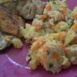 Vegetales Salteados con Ensalada de Atún