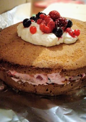 Bogyós tortácska recept fotója
