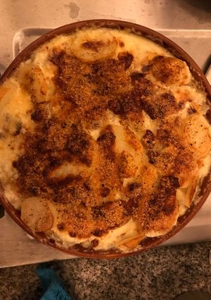 Una foto de Papas a la crema