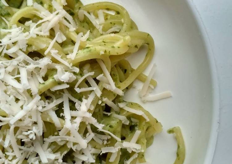 Resep Creamy Green Spaghetti for Toddler Lezat