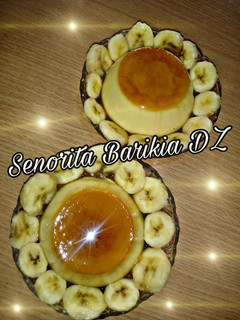 صورة لوصفة كريم كراميل بالموز🍌🍮
