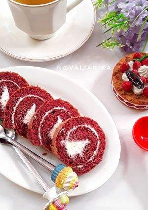 Foto resep Bolu Gulung Red Velvet Ekonomis