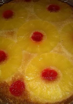 A picture of Pineapple upside down cake.
