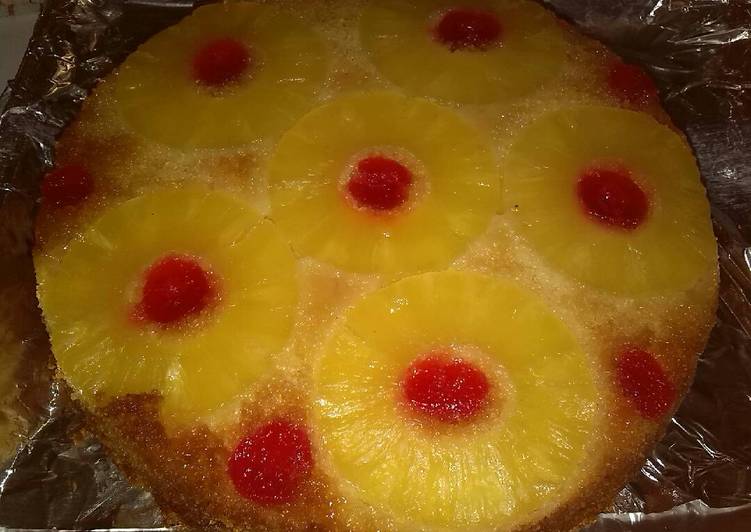 Step-by-Step Guide to Prepare Quick Pineapple upside down cake