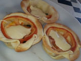 Canastitas de acelga, tomate y queso