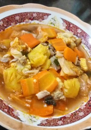 Foto resep Capcay Ayam Nanas