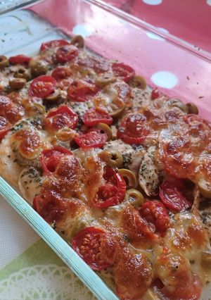 Mediterrán csirkemell diétásan recept fotója