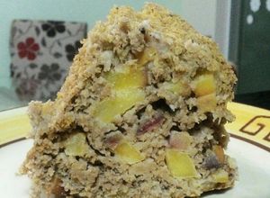Foto de Bolo low carb de banana, maça e canela