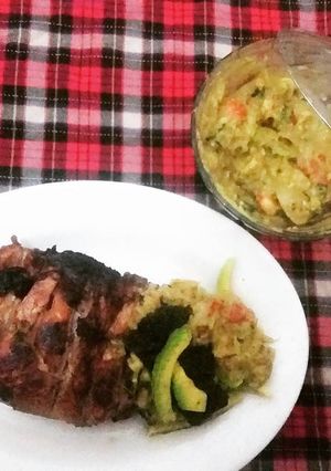 Foto resep Roasted Chicken breast with guacamole sauce
