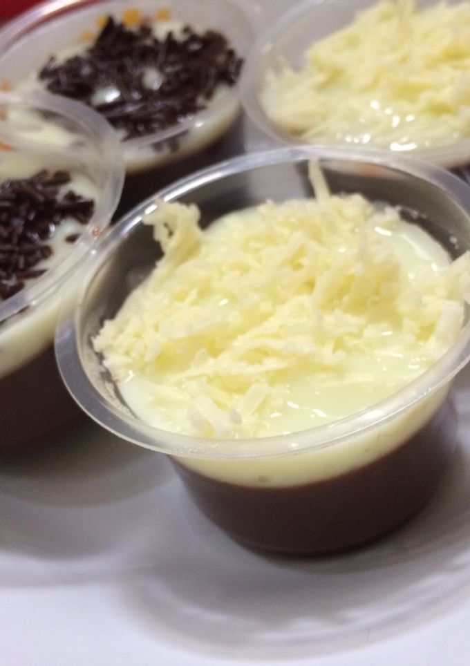 Foto resep Puding cokelat with love vla♥️