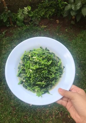 Foto resep Tumis bayam saos tiram