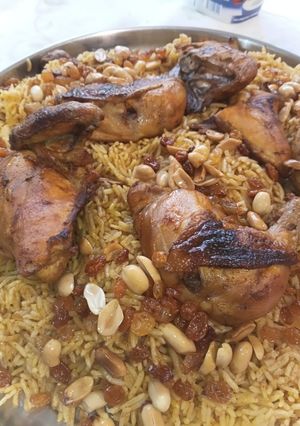 صورة لوصفة كبسه على طريقتي بالأرز بسمتي