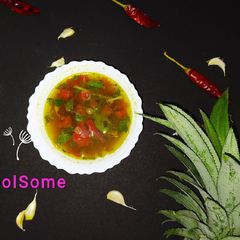 A picture of அன்னாசிப் பழ ரசம் (Annaasi pazha rasam recipe in tamil).