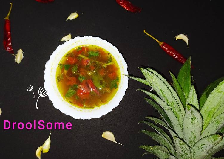 Recipe of Super Quick Homemade அன்னாசிப் பழ ரசம் (Annaasi pazha rasam recipe in tamil)