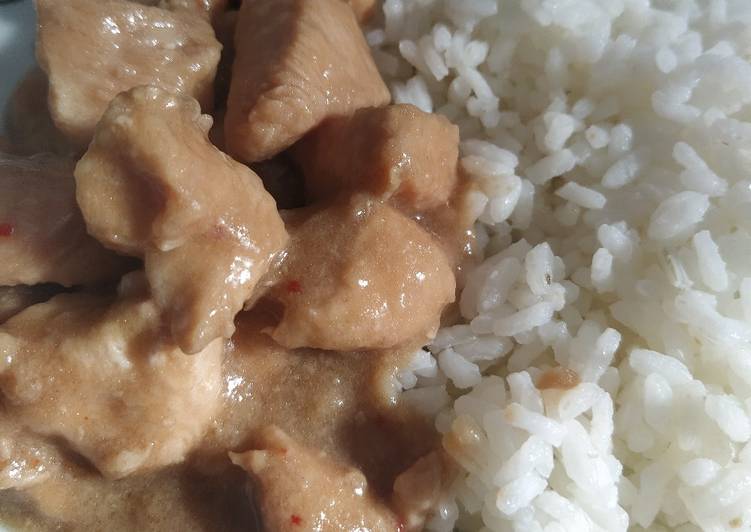 Riso e pollo alla soia