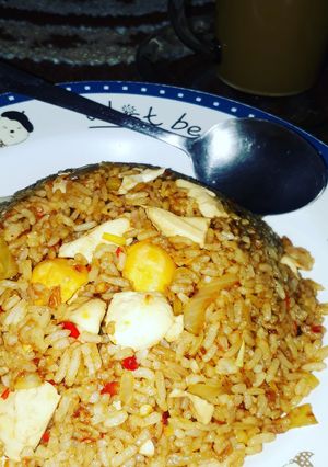 Foto resep Nasgor telur asin simple