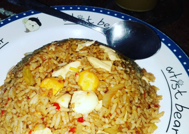 Resep Nasgor telur asin simple Anti Gagal