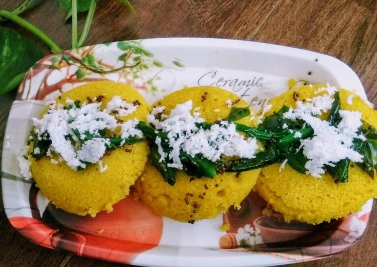 Recipe of Any-night-of-the-week Instant Katori dhokla