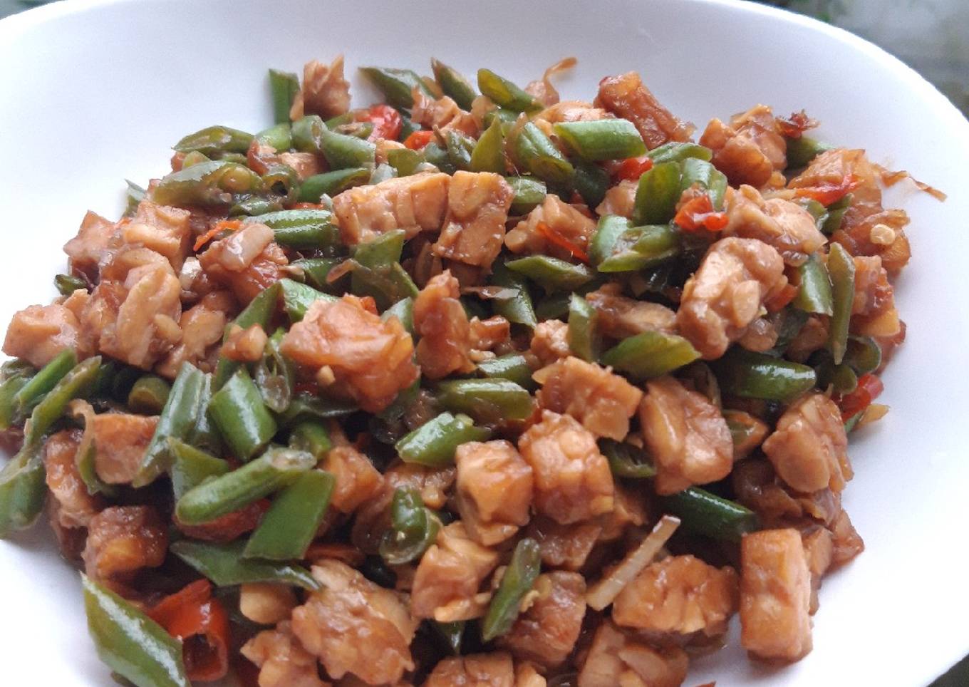 Oseng buncis tempe