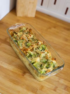 Una foto de Pastel de pasta con brócoli