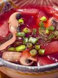 🌱 Canh Bầu Nấm Mỡ Củ Dền (Vegan)