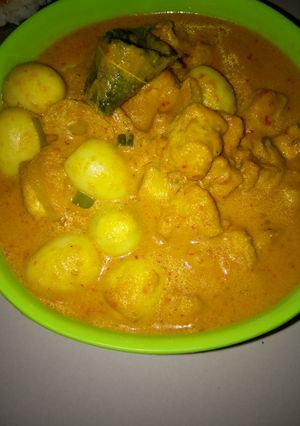Foto resep Telor puyuh tahu kuah kuning