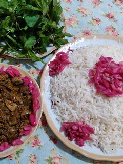 عکسی از دستور برنج و جگر گوسفند