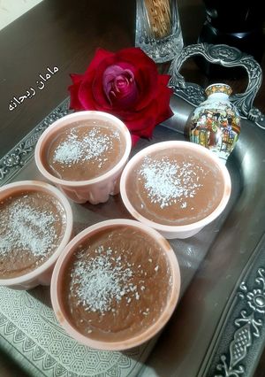 عکسی از دستور پودینگ کاکائویی