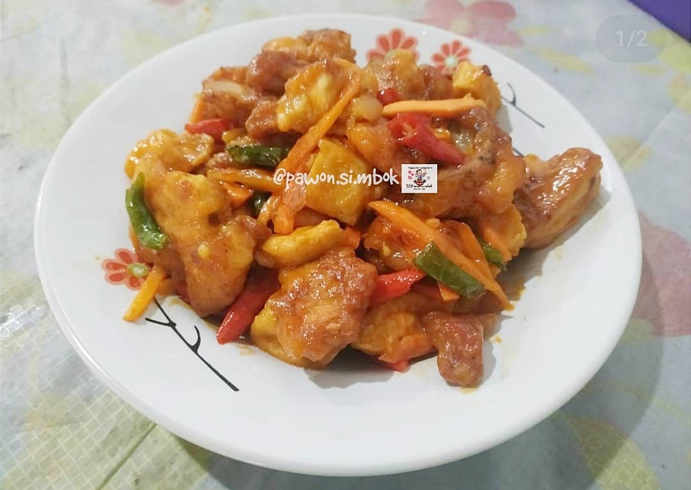 Ayam kluyuk asam manis mantul pawon si mbok