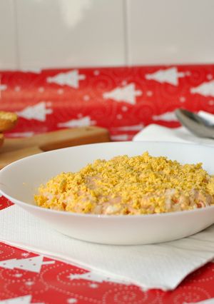 Una foto de Ensalada de txaka y piña