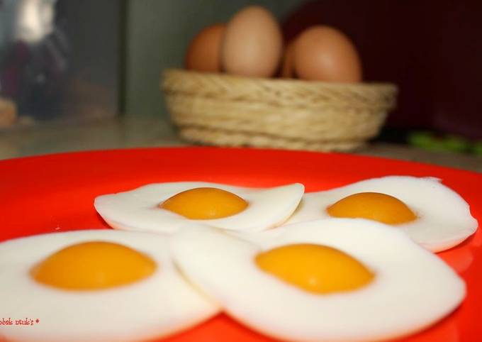 Cara bikin Puding Telur Ceplok (Labu Kuning)