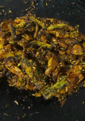 A picture of Karele Ki Sabji.