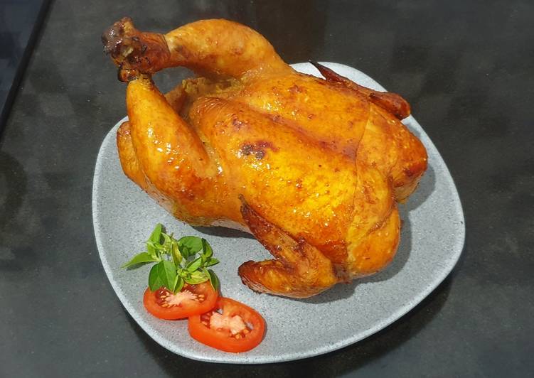 Langkah Mudah untuk Menyiapkan Ayam panggang utuh yang Lezat