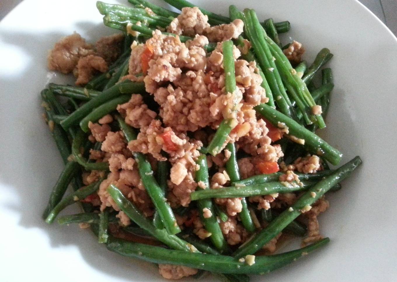 Tumis Baby Buncis Pedas