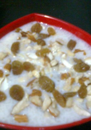 A picture of Payasam aka Payesh aka Pheerni aka Tasmai aka Kheer....