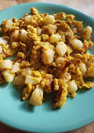 Une photo de Omelette sucrée à la poire. SL SG