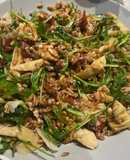 Farro salad with artichoke and sun-dried tomatoes
