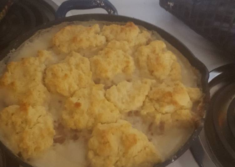 Step-by-Step Guide to Make Speedy Biscuits and gravy casserole