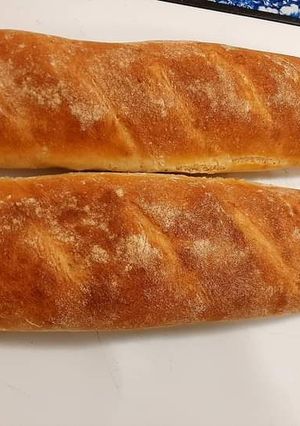 O poză a rețetei Pâine baguette.