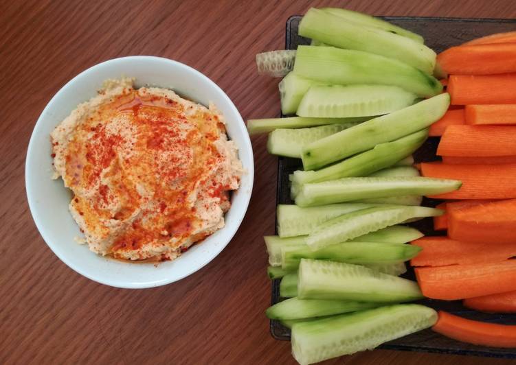 Crudités con hummus BLW