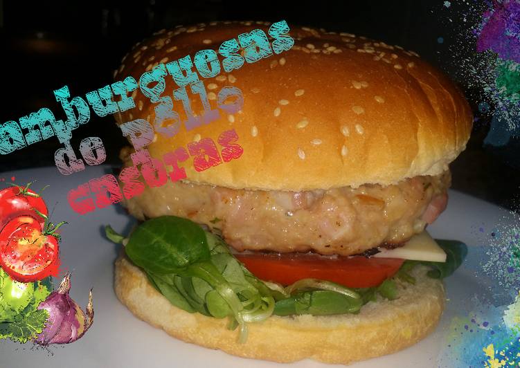 Hamburguesas de pollo caseras!!!