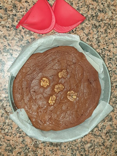Una foto de Brownie fácil fácil