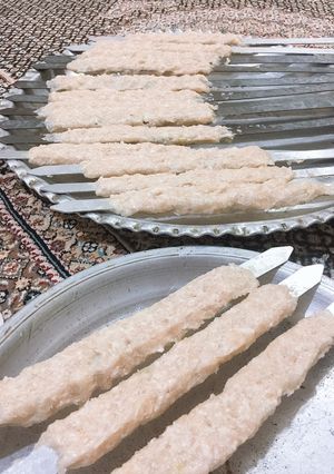 عکسی از دستور كباب كوبيده مرغ😉