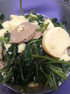 Foto resep Cah Kangkung tofu bakso enak (MPasi 12bln ke atas)