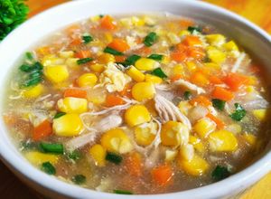 Foto resep Sup jagung wortel telur